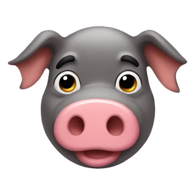 Big pig head sticker