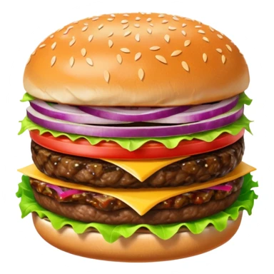 Burger sticker