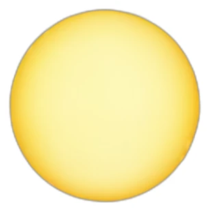 half sun half moon sticker