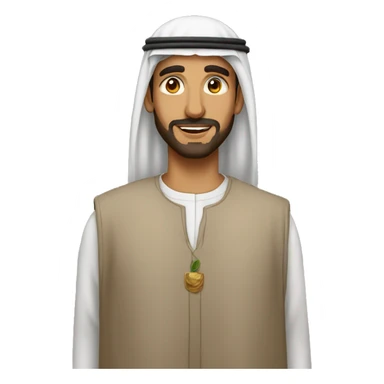 Arab man with keffeyah  sticker