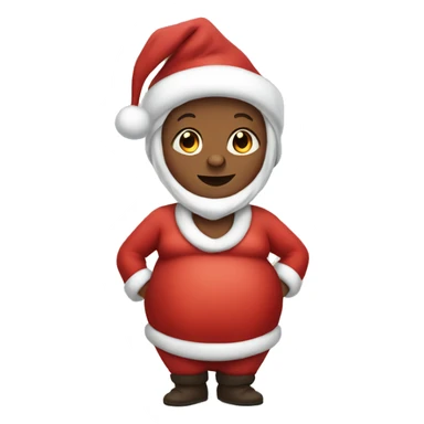 Pregnant Santa  sticker