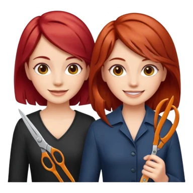 two girls sisscoring  sticker