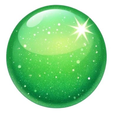 light green sparkle sticker