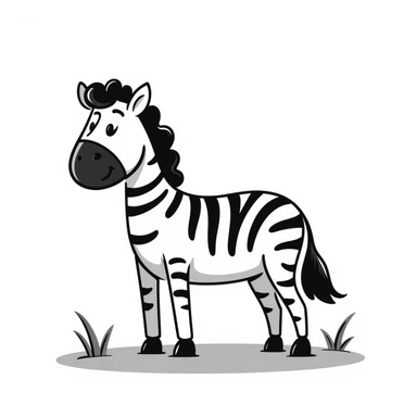 Zebra sticker