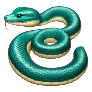 Meme-Worthy Cute Sleeping Chinese Water Snake Portrait Emoji, Head resting peacefully with a contented smile, showcasing a slender, graceful build and a luxuriously soft, shimmering scaled body, eyes gently closed in serene, fluid slumber, Simplified yet hilariously adorable features, highly detailed, glowing with a soft, drowsy aquatic light, high shine, relaxed and utterly lovable, stylized with an air of playful laziness, soft glowing outline, capturing the essence of a sleeping water snake that feels destined to become the next viral sensation of adorable aquatic rest! sticker