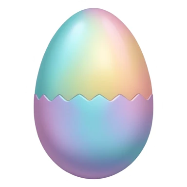pastel easter egg sticker