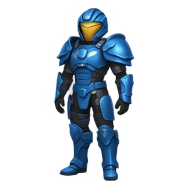 blue quake armor sticker