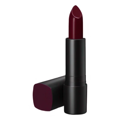 Burgundy lipstick product sticker