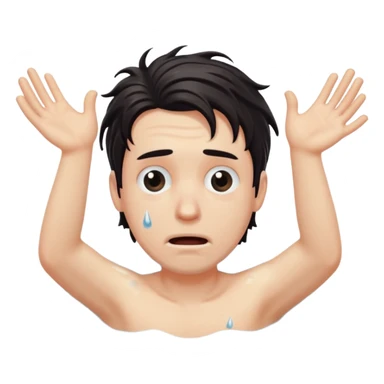 man drowning sticker