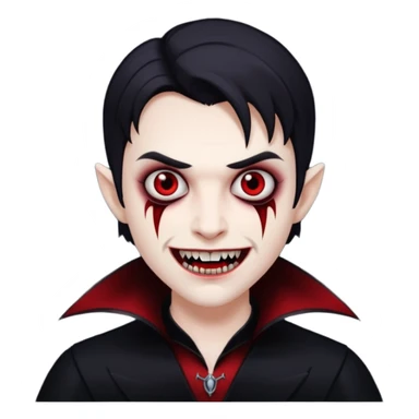 a picture of me as a vampire sticker