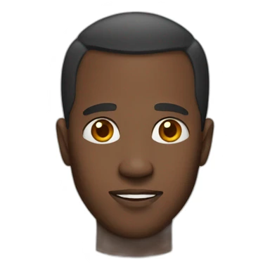 a somali man witha  big forehead sticker