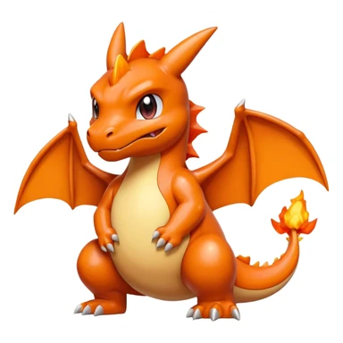 cute minimalisttic charizard pokemon sticker