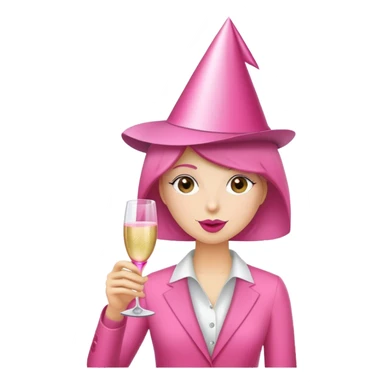 Pink champagne  sticker