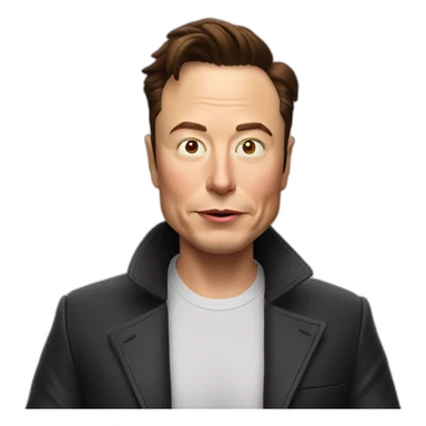 Elon Musk déguisé pour Halloween sticker