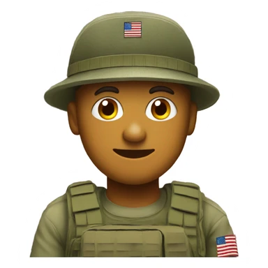 USA flag behind army guy sticker