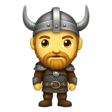 viking on boss suit sticker