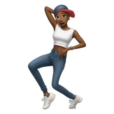 hip-hop dancer sticker