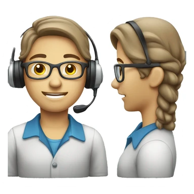 Call centre worker sticker