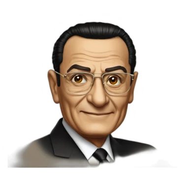 President of Egypt Hosni Mubarak sticker