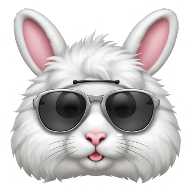 Rabbit with sunglasses sticker