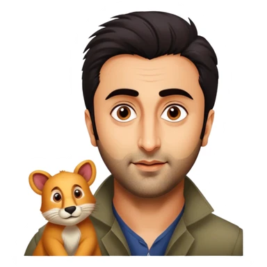 Ranbeer Kapoor from animal movie sticker