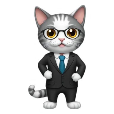 Cat lawyer sticker