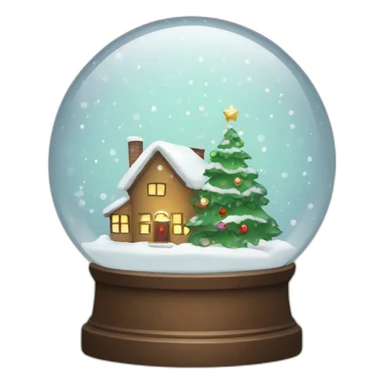 Christmas snowglobe sticker