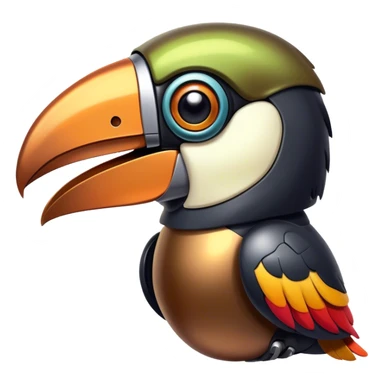 Stinky toucan robot sticker
