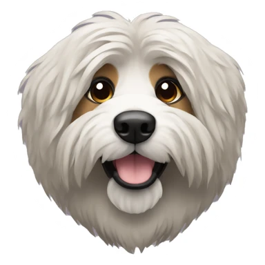 Catalan sheepdog black face sticker