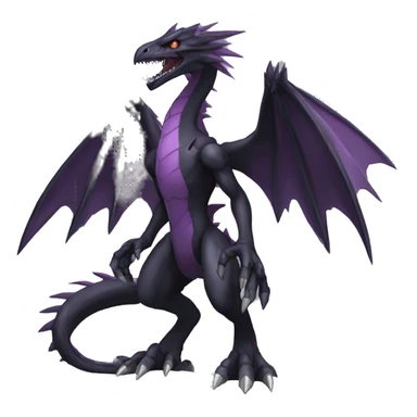  Cool Edgy Black Digimon-Fakemon-Raptor-Genesect-Dragon full body sticker