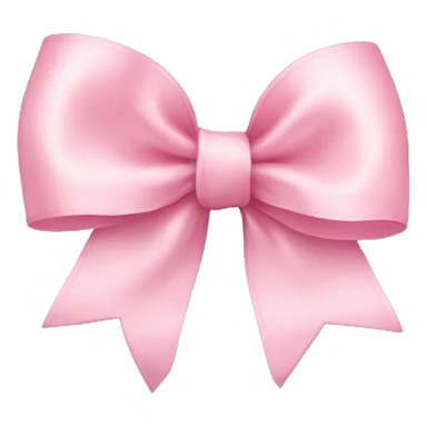 light pink ribbon bow sticker