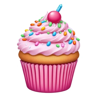 pink cupcake sticker