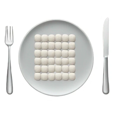 Sugar in straight line on plate  sticker