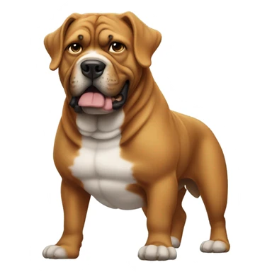 Big dogg with muscle  sticker