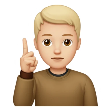 White DJ with middle finger up sticker