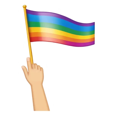 LGBTQ pride flag sticker