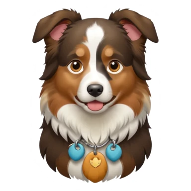 Australian shepherd tricolor mini sticker