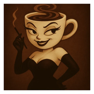 Edit the character in the reference image to have a mischievous expression while keeping the original style, outfit, and colors exactly as in the reference image. sticker