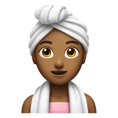 girl with towel on hair playing nintendo switch sticker