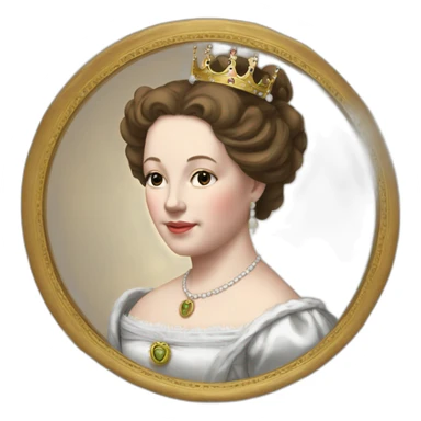Queen Angelica II Birth 11. 03. 1843 Dead 04. 12. 1953 sticker