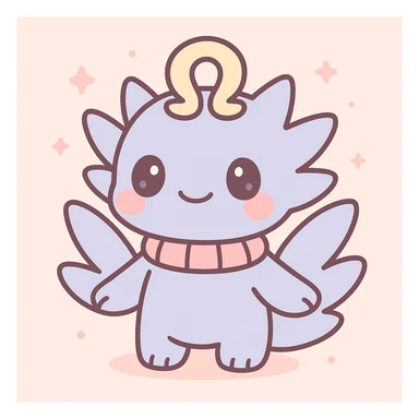 Mahoraga from Jujutsu Kaisen, chibi style, cute and simplified sticker