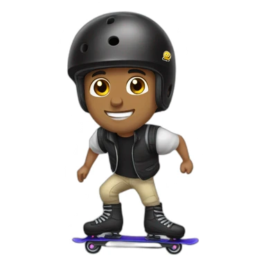 Jon julio rollerblading sticker