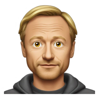 christian lindner als graf-zahl aus der sesamstraße verkleidet sticker