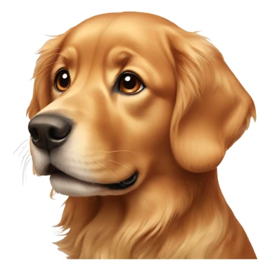 red golden retriever  sticker