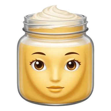 hair mask in a jar without face, only the white product  sticker