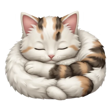 kitten sleeping sticker