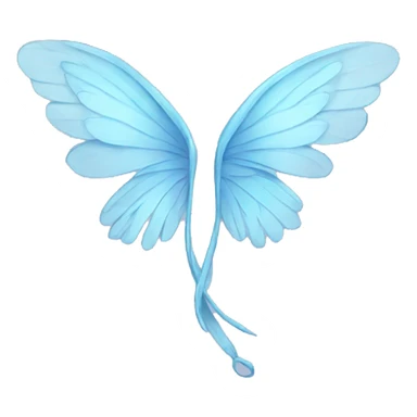 light blue fairy wings sticker