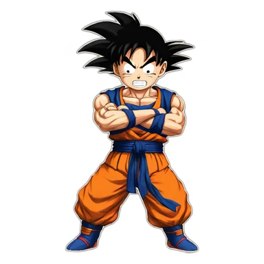 Goku vs Luffy sticker