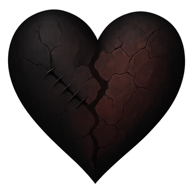 Remove the background, keep the emo heart with transparent background, preserving the emo heart style and details clearly visible on transparent background. sticker