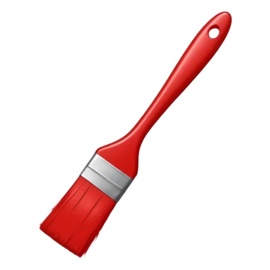 Red line painting brush sticker